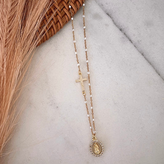 Virgin Mary necklace