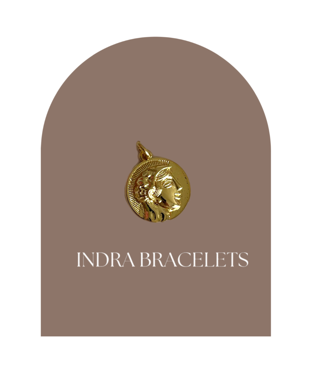 Gold medallion charm