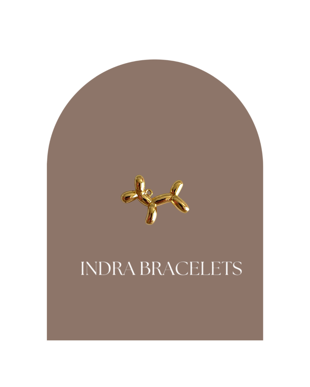 Small golden balloon dog