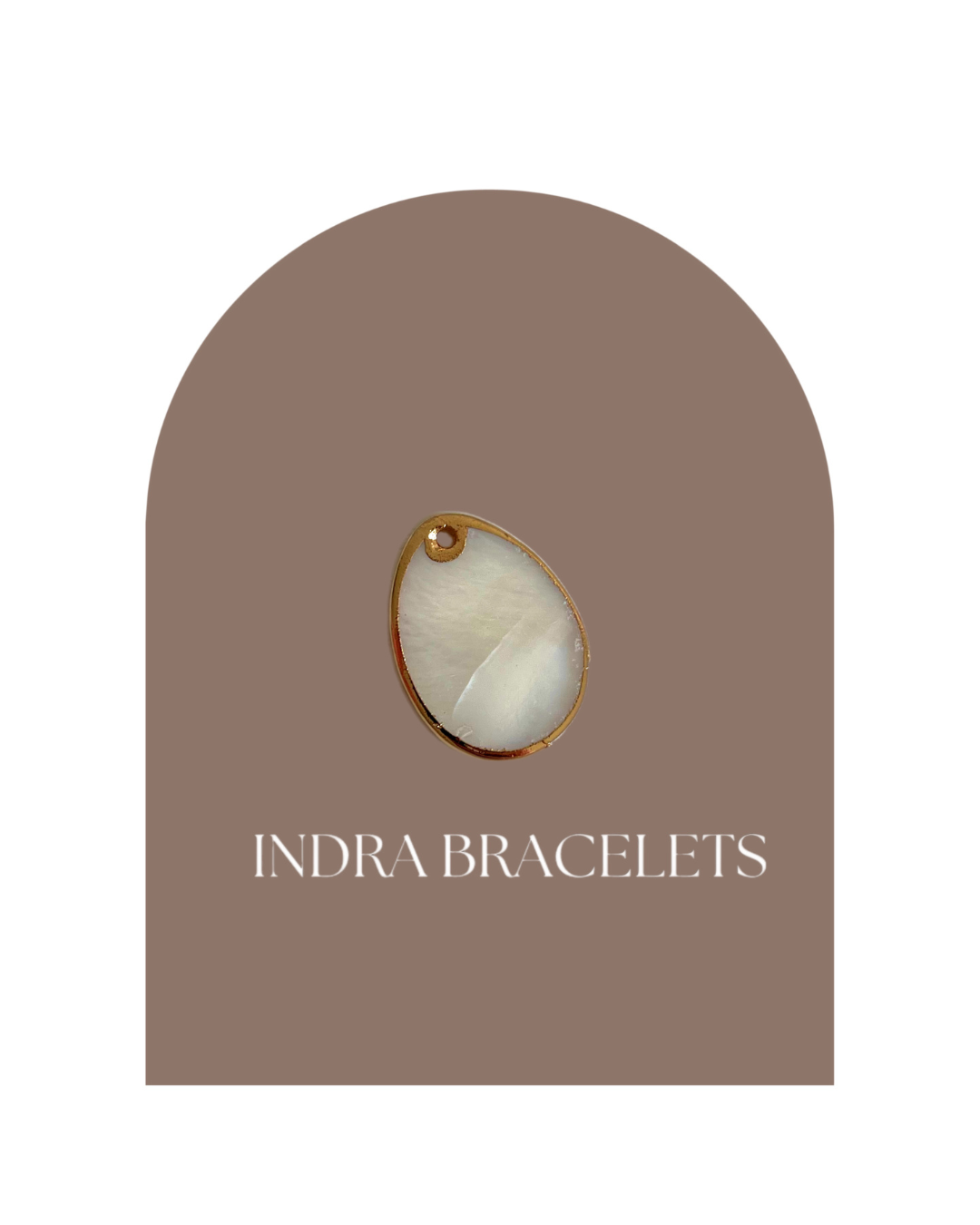 Mother pearl oval charm