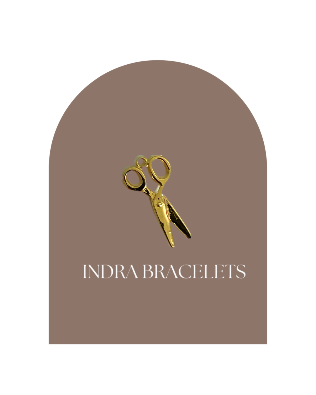 Mini golden scissors