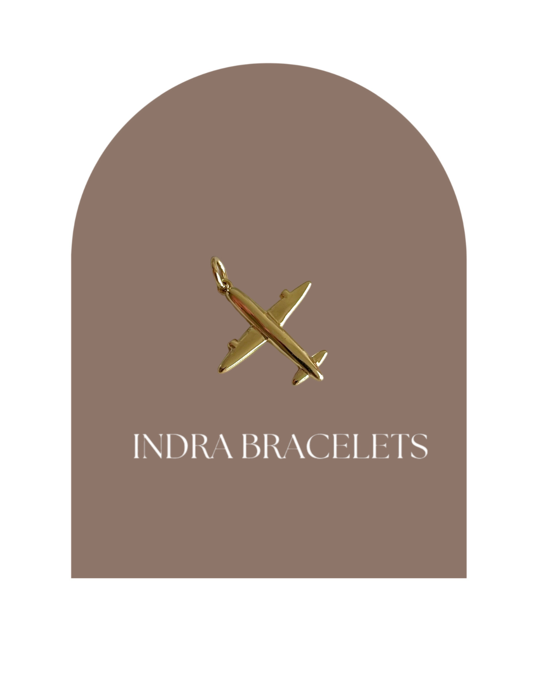 Medium airplane charm