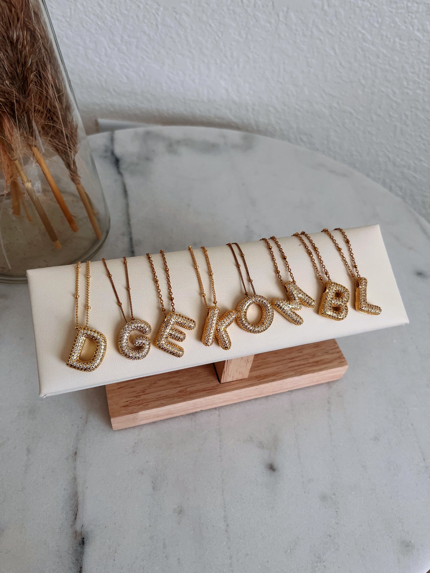 Bubble Initials Necklace