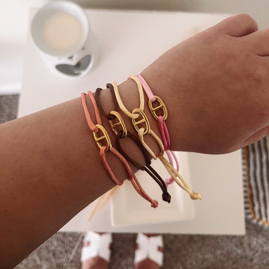 Link- satin bracelets