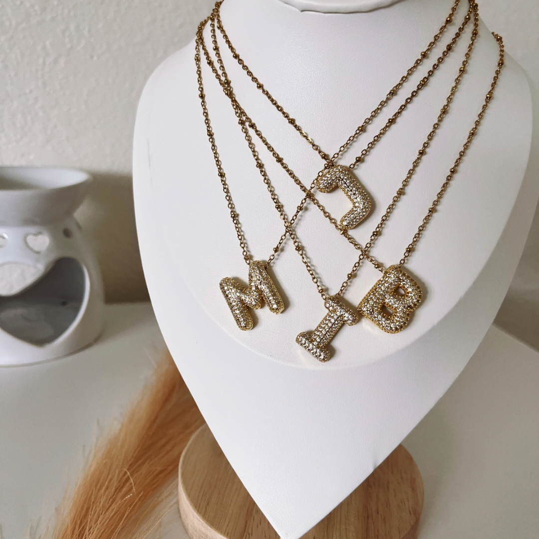 Bubble Initials Necklace