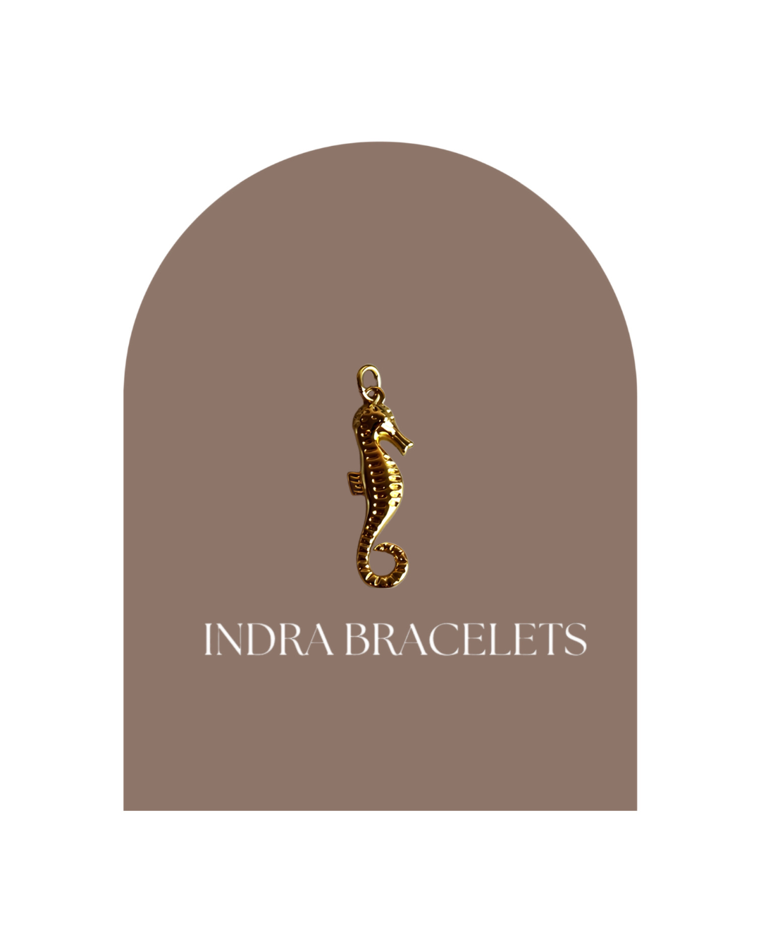 Seahorse golden charm