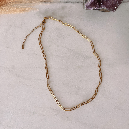 CHAIN ONLY- CHARM BAR (PAPER CLIP GP)