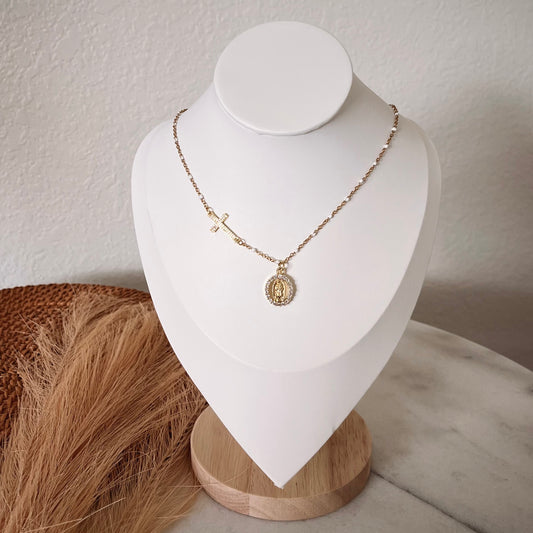 Virgin Mary necklace