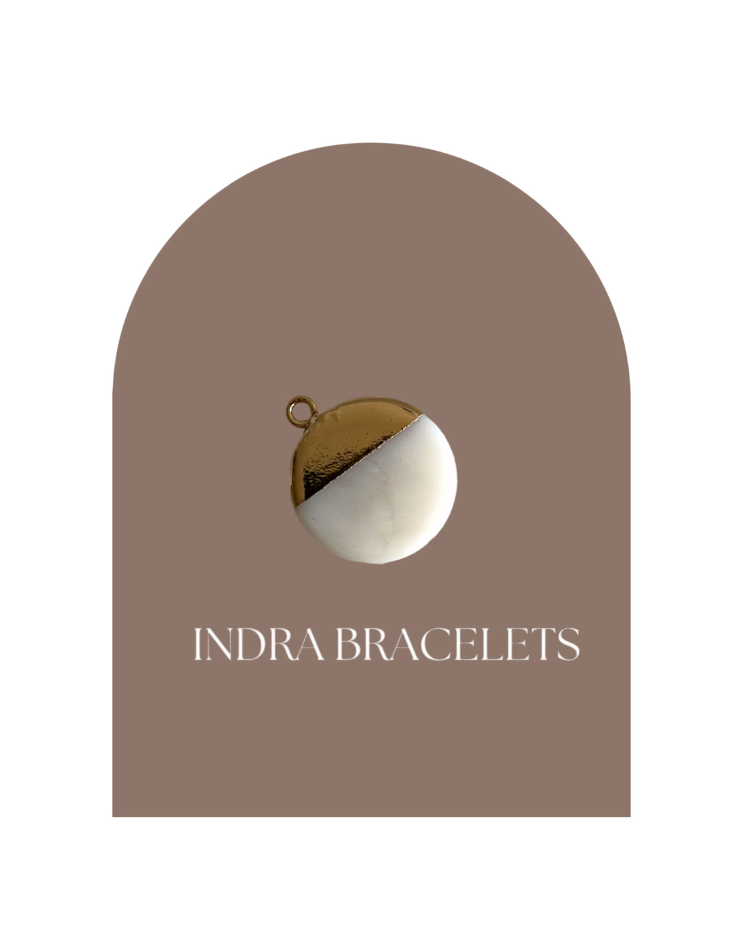 Circle mother pearl charm