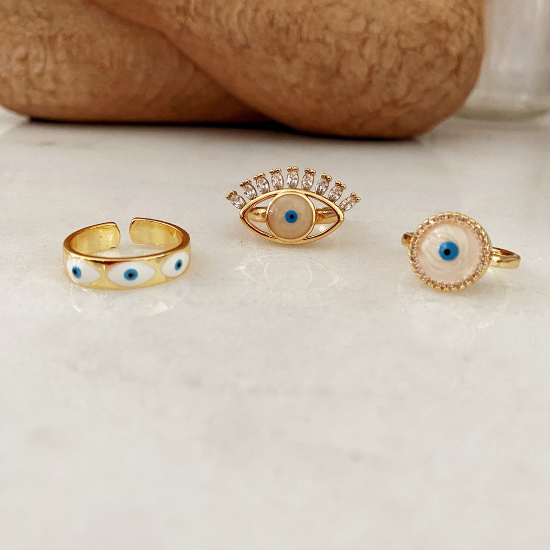 Evil eye ring