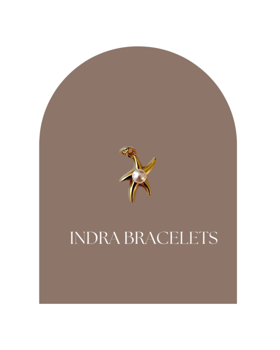 Golden starfish charm
