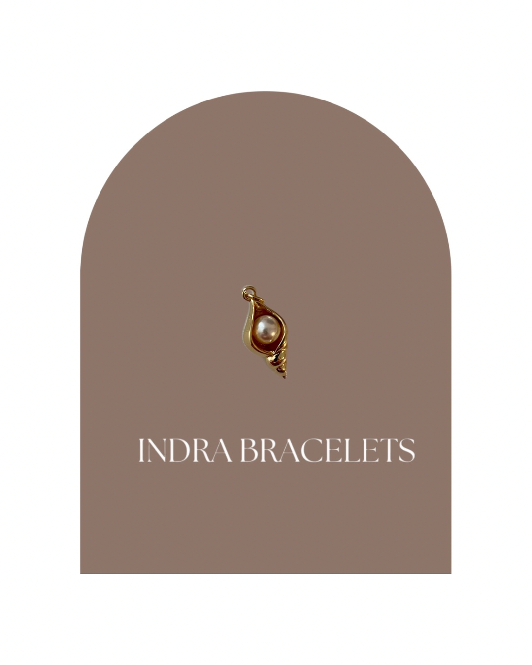 Shell & pearl charm