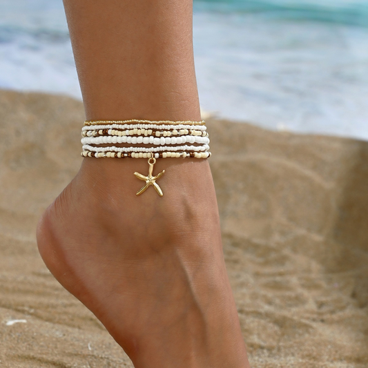 Sandy starfish anklet