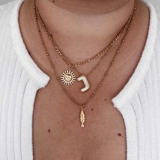 Bubble Initials Necklace