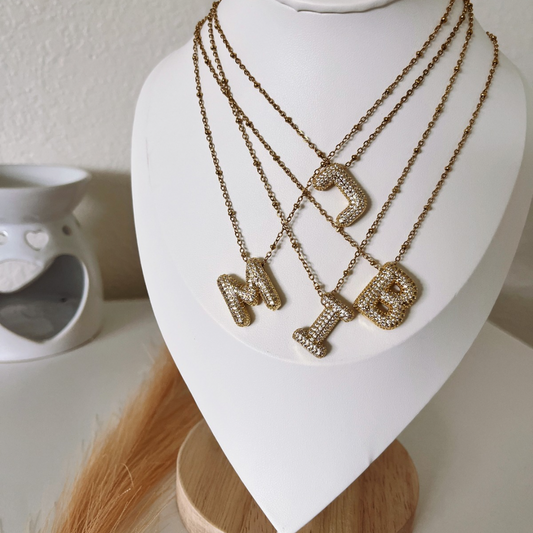 Bubble Initials Necklace
