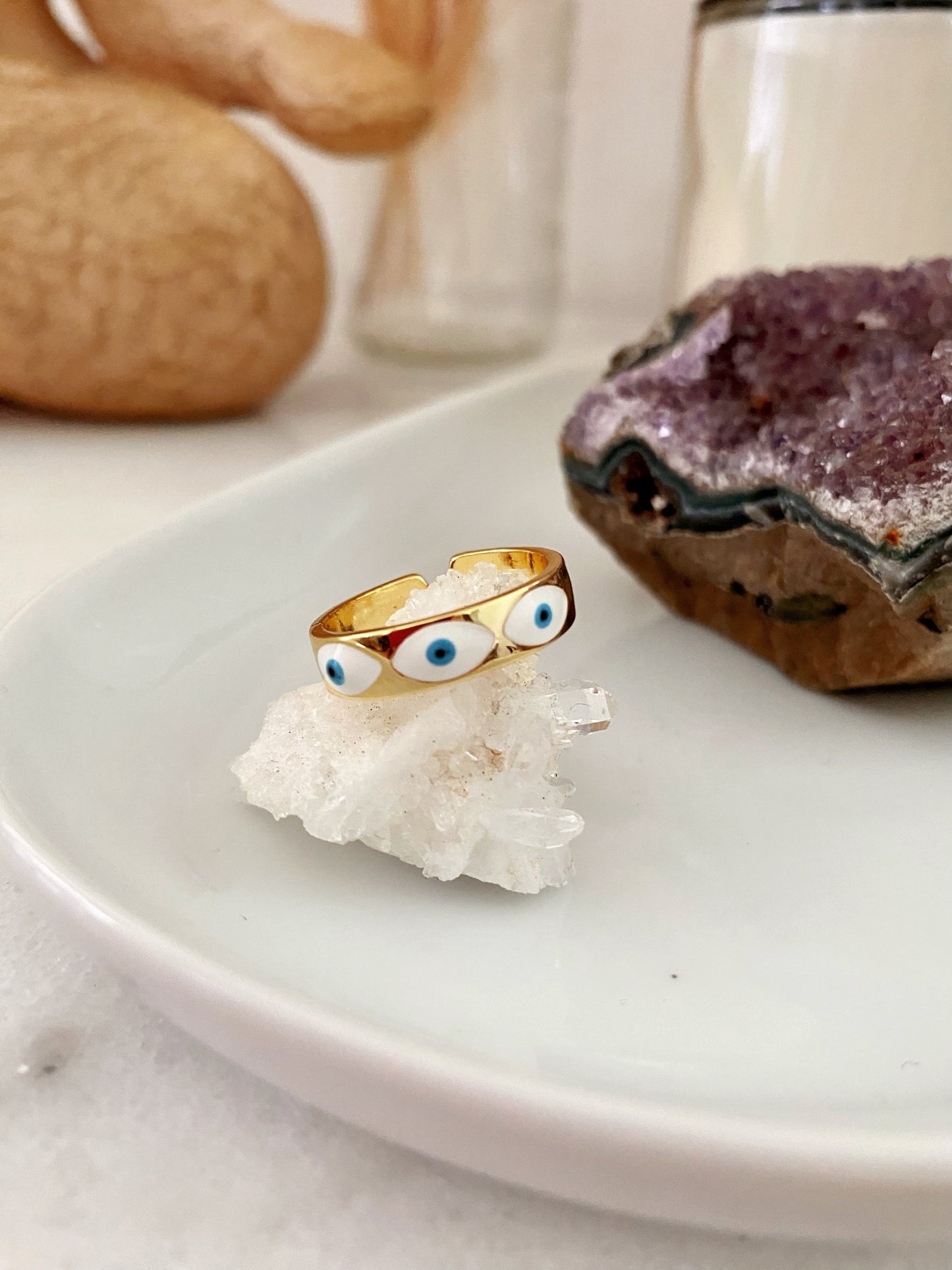 Evil eye ring